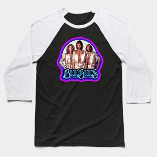 70's Classic Bee Gees Custom Art Baseball T-Shirt